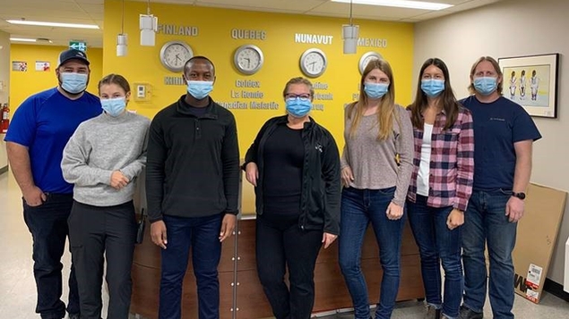Isabelle Gagné visits Nunavut at Agnico Eagle Mines to give training
