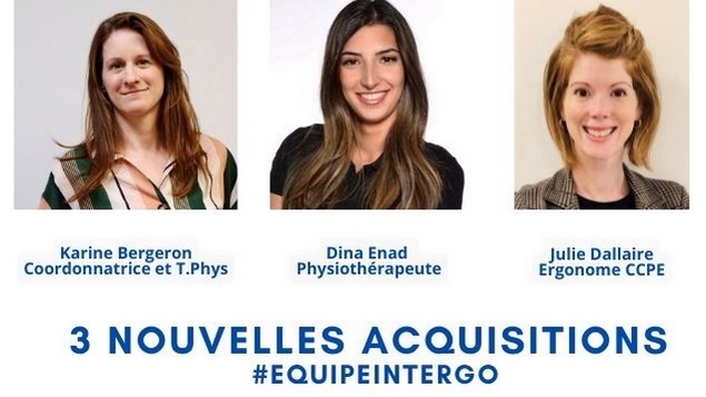 Trois nouvelles embauches importantes chez Intergo